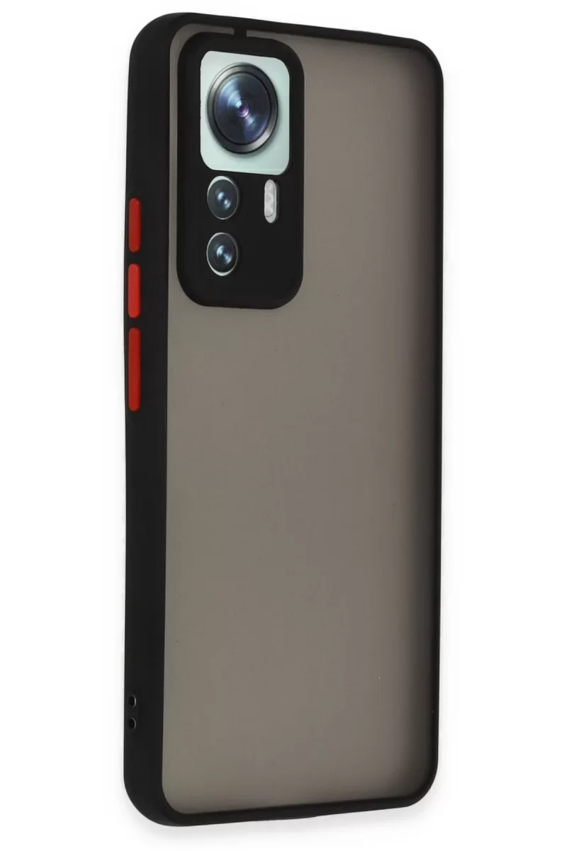 Newface Xiaomi Mi 12T Pro Kılıf Montreal Silikon Kapak - Siyah