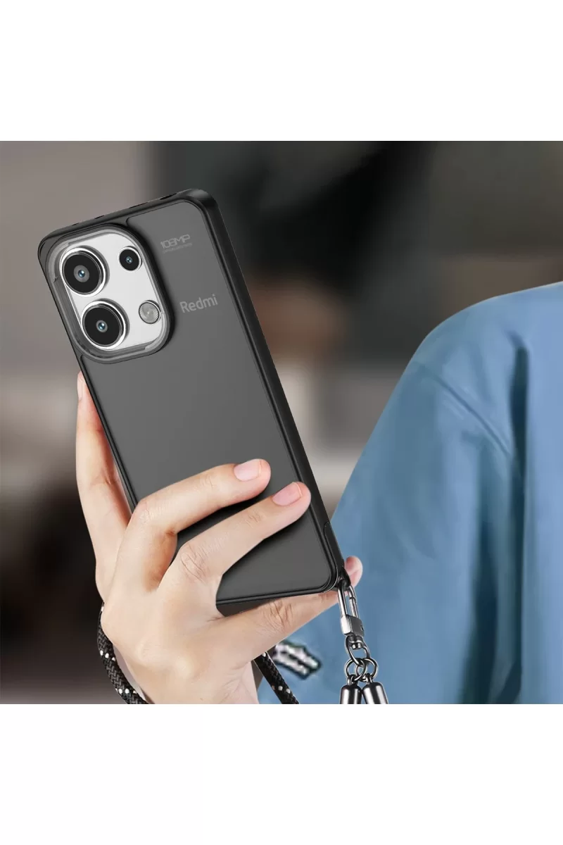 Newface Xiaomi Redmi Note 13 Pro 4G Kılıf Elegant Kapak - Lacivert