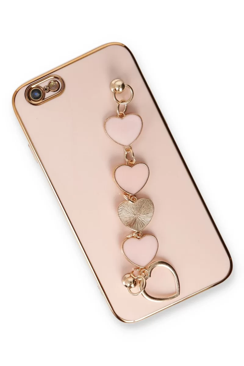 Newface Apple iPhone 6 Kılıf Esila Silikon - Pudra