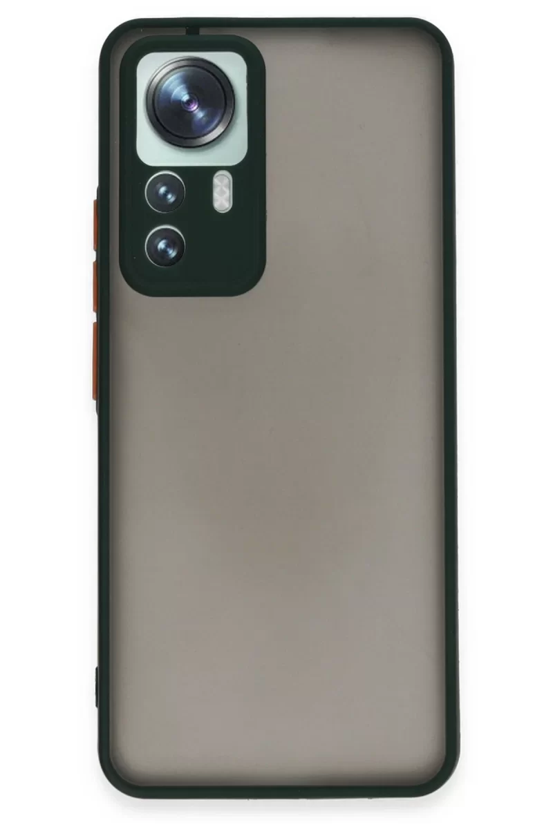 Newface Xiaomi Mi 12T Pro Kılıf Montreal Silikon Kapak - Yeşil