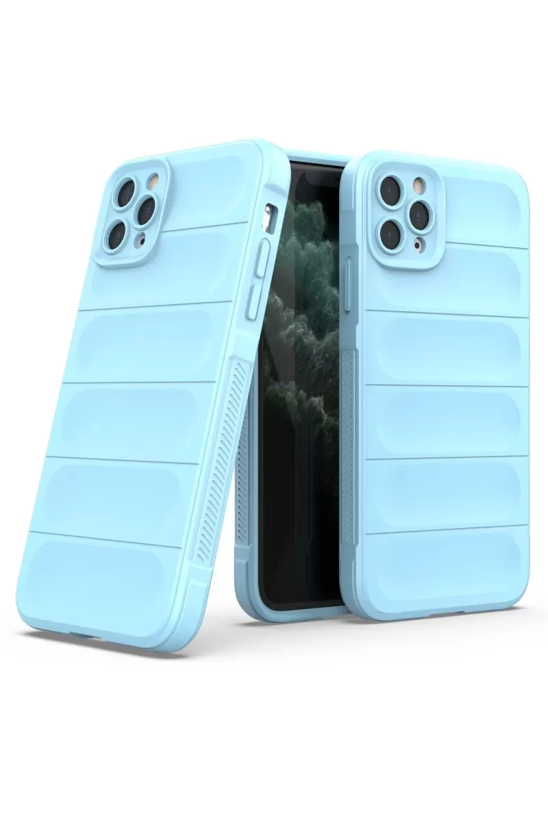Newface Apple iPhone 11 Pro Max Kılıf Optimum Silikon - Sky Blue