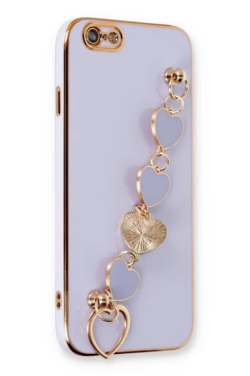 Newface Apple iPhone 6 Kılıf Esila Silikon - Lila
