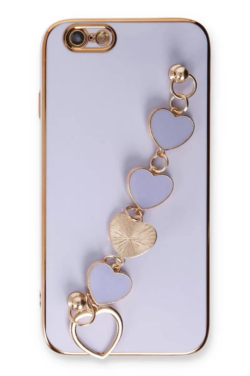 Newface Apple iPhone 6 Kılıf Esila Silikon - Lila