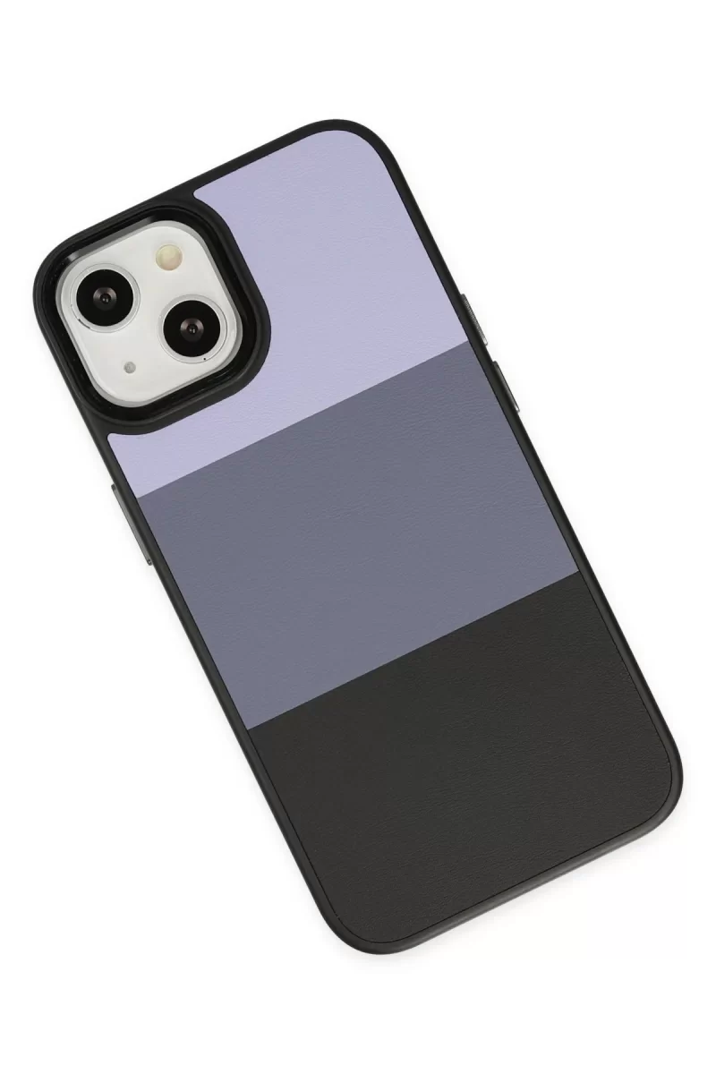 Newface Apple iPhone 14 Plus Kılıf King Kapak - Lila-Siyah