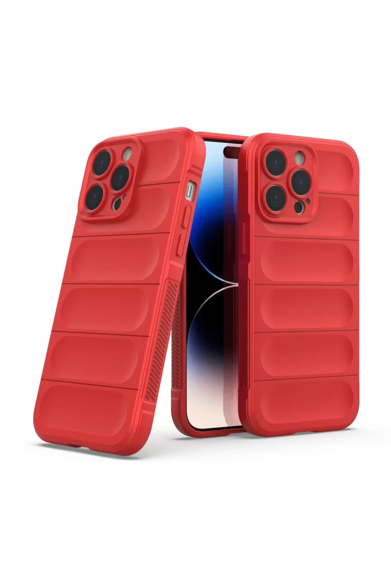 Newface Apple iPhone 13 Pro Kılıf Optimum Silikon - Kırmızı