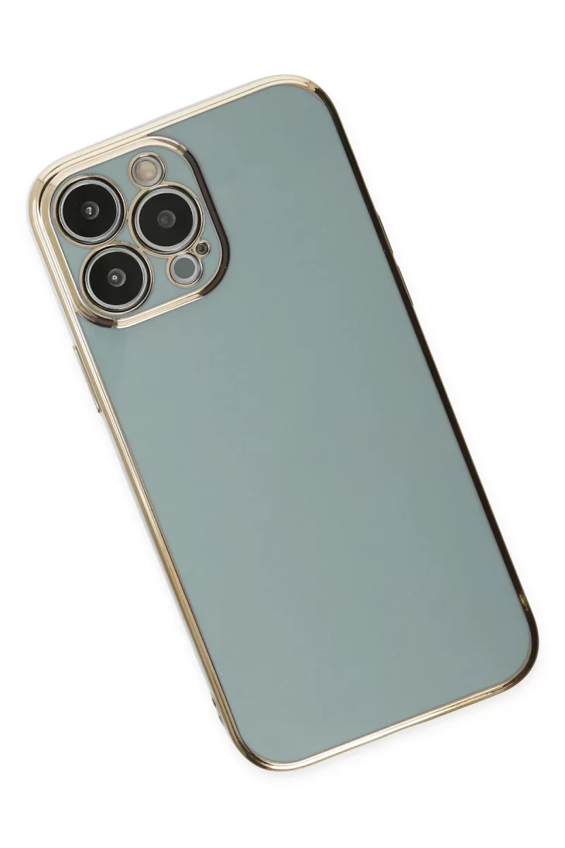 Newface Apple iPhone 14 Pro Kılıf Volet Silikon - Açık Yeşil
