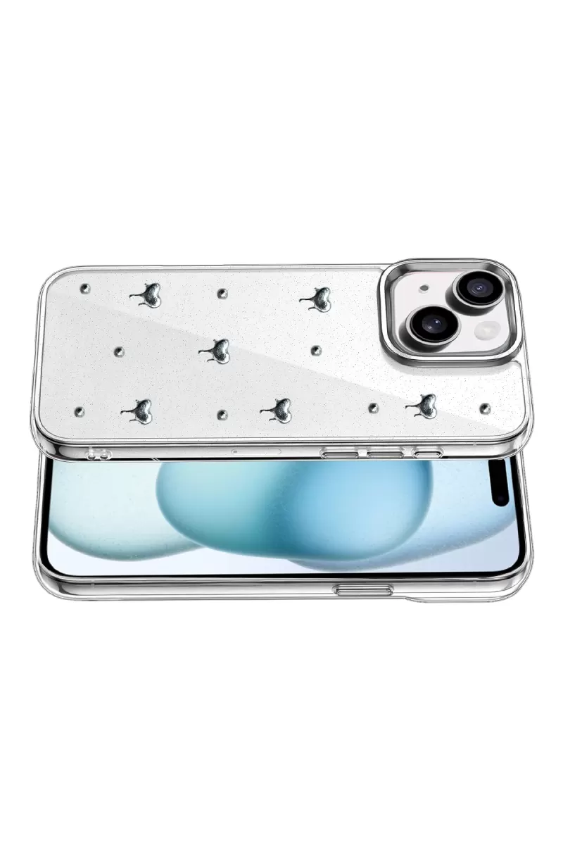 Newface Apple iPhone 15 Plus Fiyonk Desenli Kapak - Desen 1