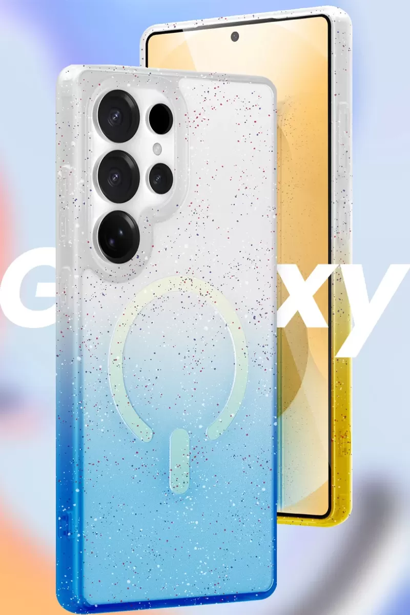 Newface Samsung Galaxy S25 Plus Pummel Shiny Magsafe Kapak - Gold