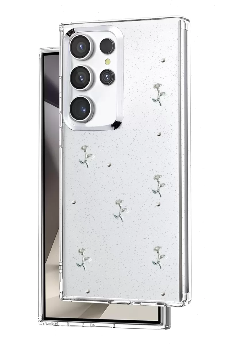 Newface Samsung Galaxy S23 Ultra Fiyonk Desenli Kapak - Desen 4