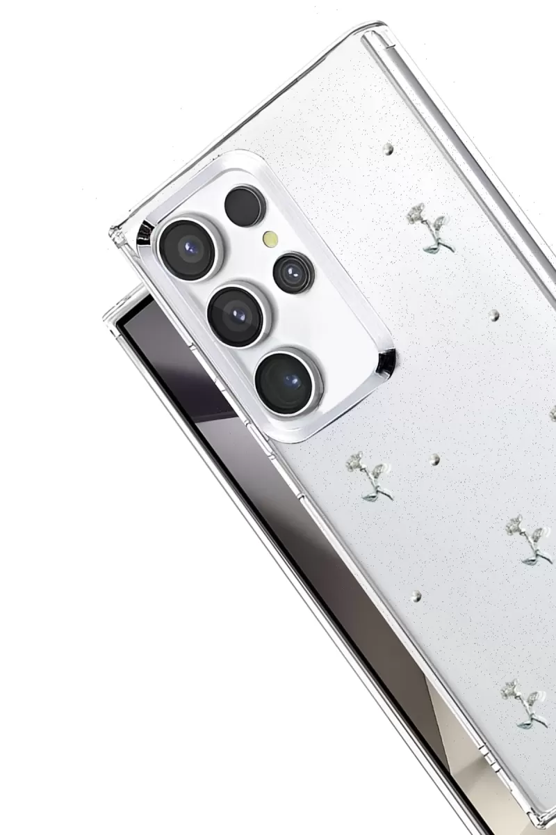 Newface Samsung Galaxy S23 Ultra Fiyonk Desenli Kapak - Desen 4