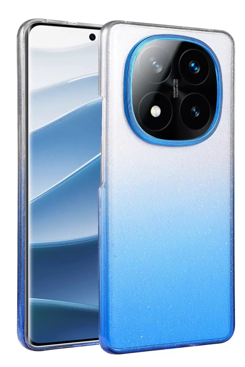 Newface Xiaomi Redmi Note 14 Pro 5G Glossy Kapak - Mavi