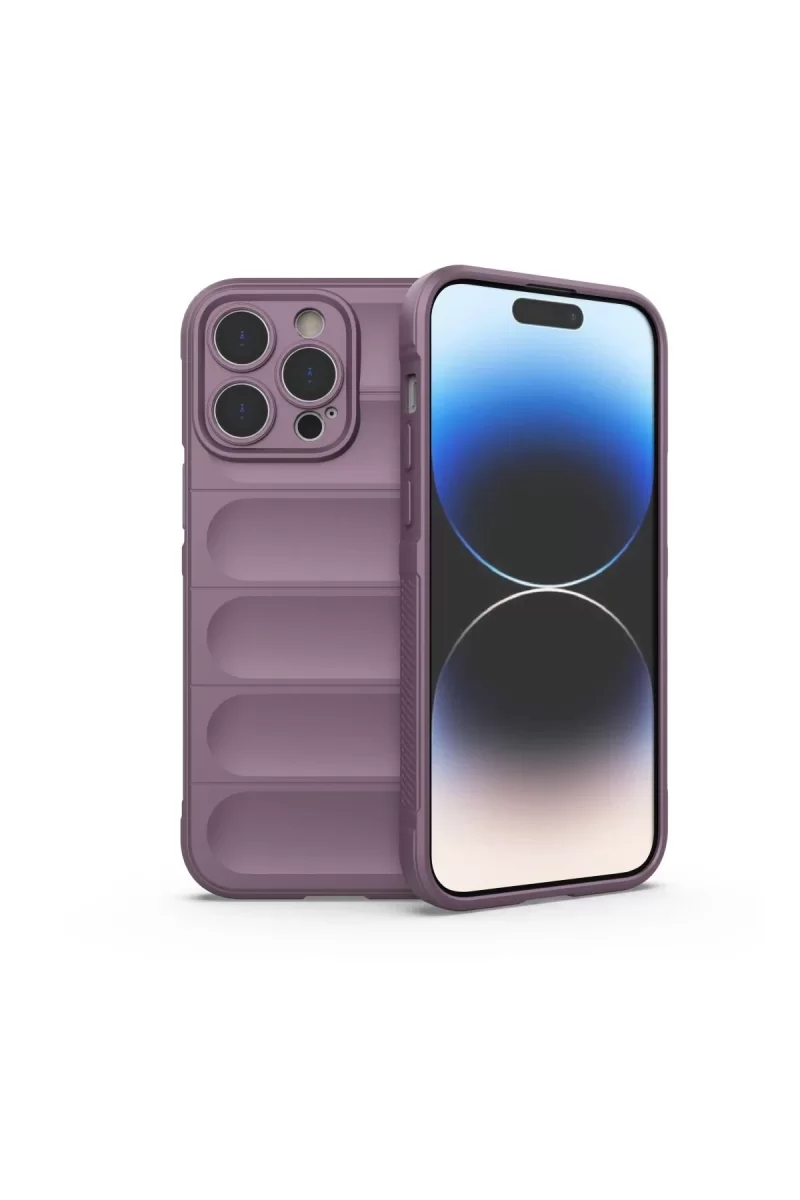 Newface Apple iPhone 14 Pro Max Kılıf Optimum Silikon - Mor