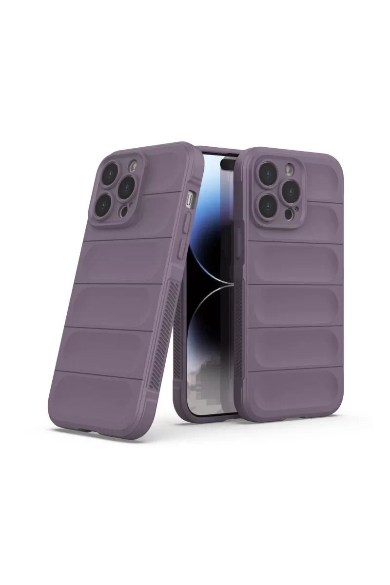Newface Apple iPhone 14 Pro Max Kılıf Optimum Silikon - Mor
