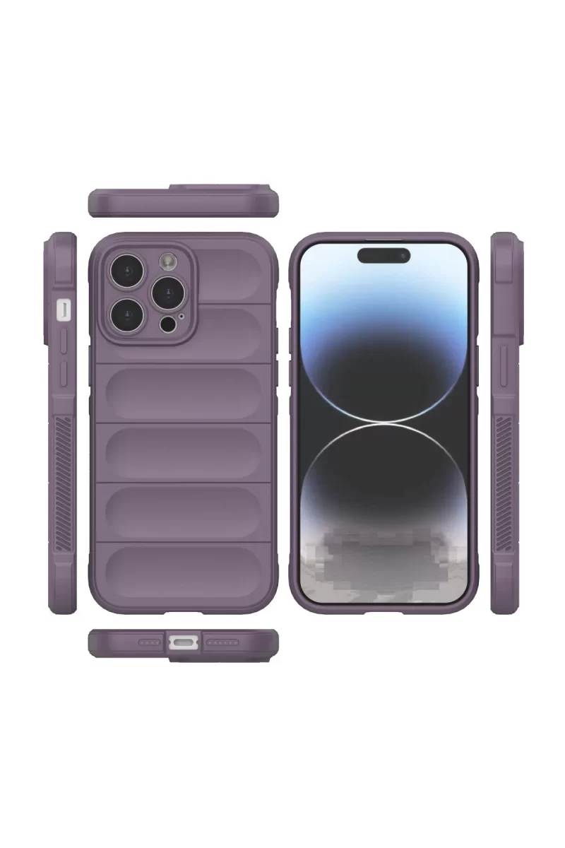 Newface Apple iPhone 14 Pro Max Kılıf Optimum Silikon - Mor