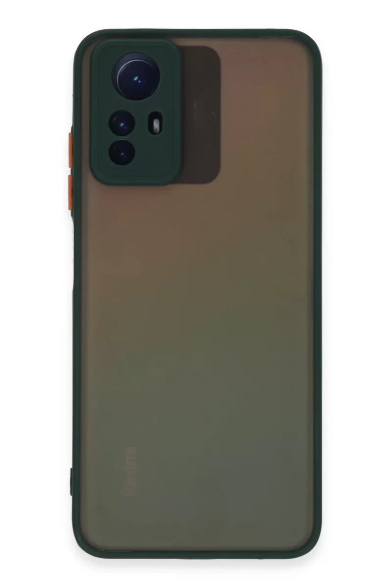 Newface Xiaomi Redmi Note 12S Kılıf Montreal Silikon Kapak - Yeşil