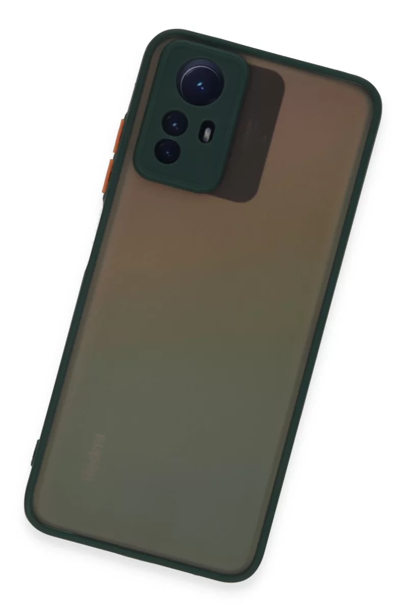 Newface Xiaomi Redmi Note 12S Kılıf Montreal Silikon Kapak - Yeşil