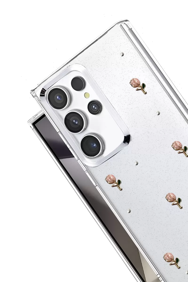 Newface Samsung Galaxy S23 Ultra Fiyonk Desenli Kapak - Desen 6