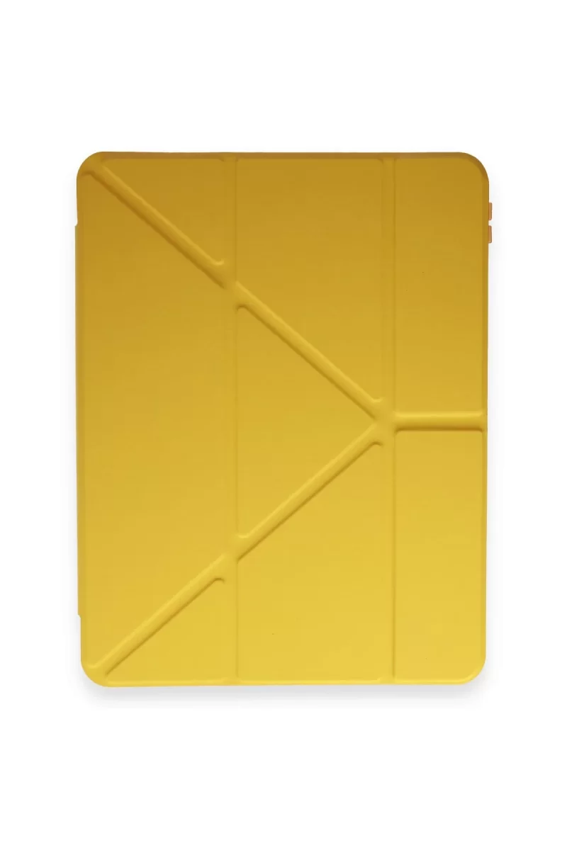 Newface Apple iPad Pro 11 (2018) Kılıf Kalemlikli Mars Tablet Kılıfı - Açık Sarı