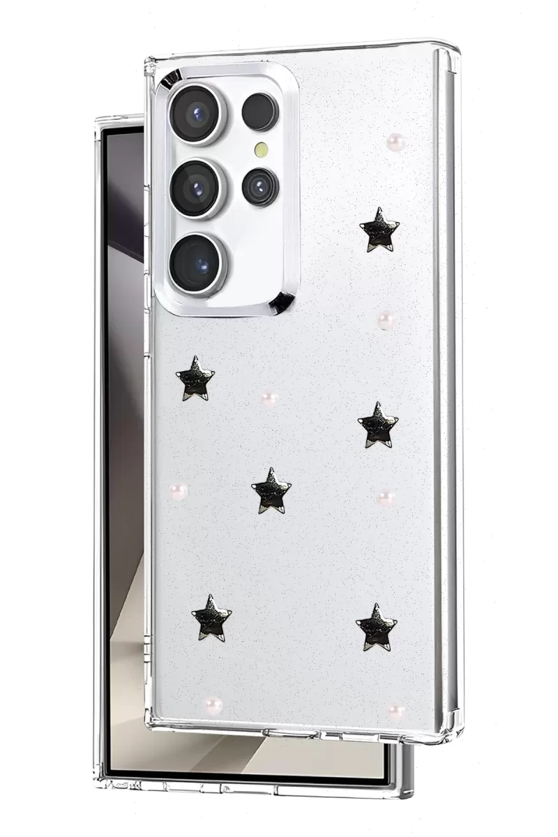 Newface Samsung Galaxy S23 Ultra Fiyonk Desenli Kapak - Desen 7