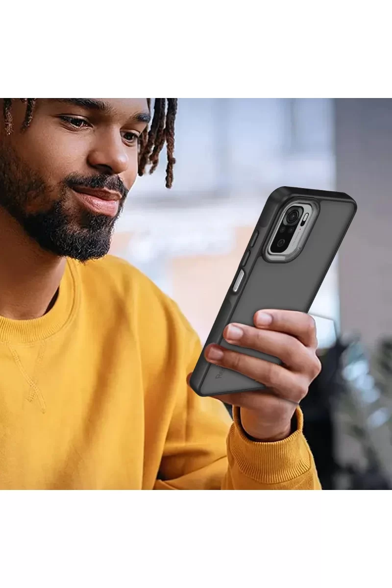 Newface Xiaomi Redmi Note 10 Pro Kılıf Elegant Kapak - Açık Mavi
