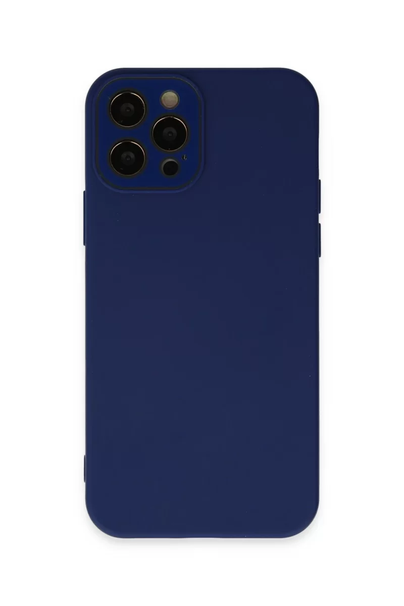 Newface Apple iPhone 12 Pro Kılıf Lansman Glass Kapak - Sky Blue