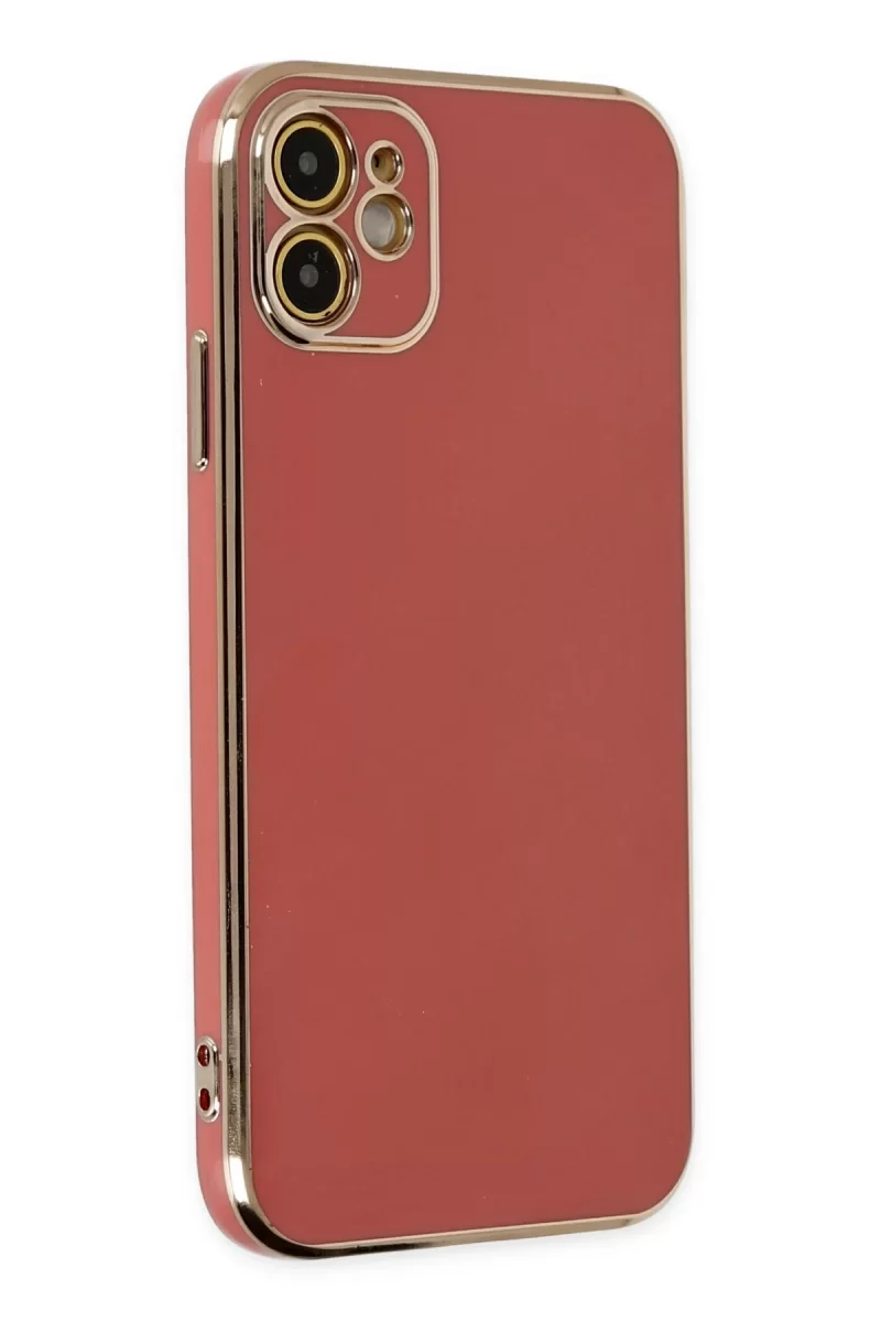 Newface Apple iPhone 12 Kılıf Volet Silikon - Kırmızı