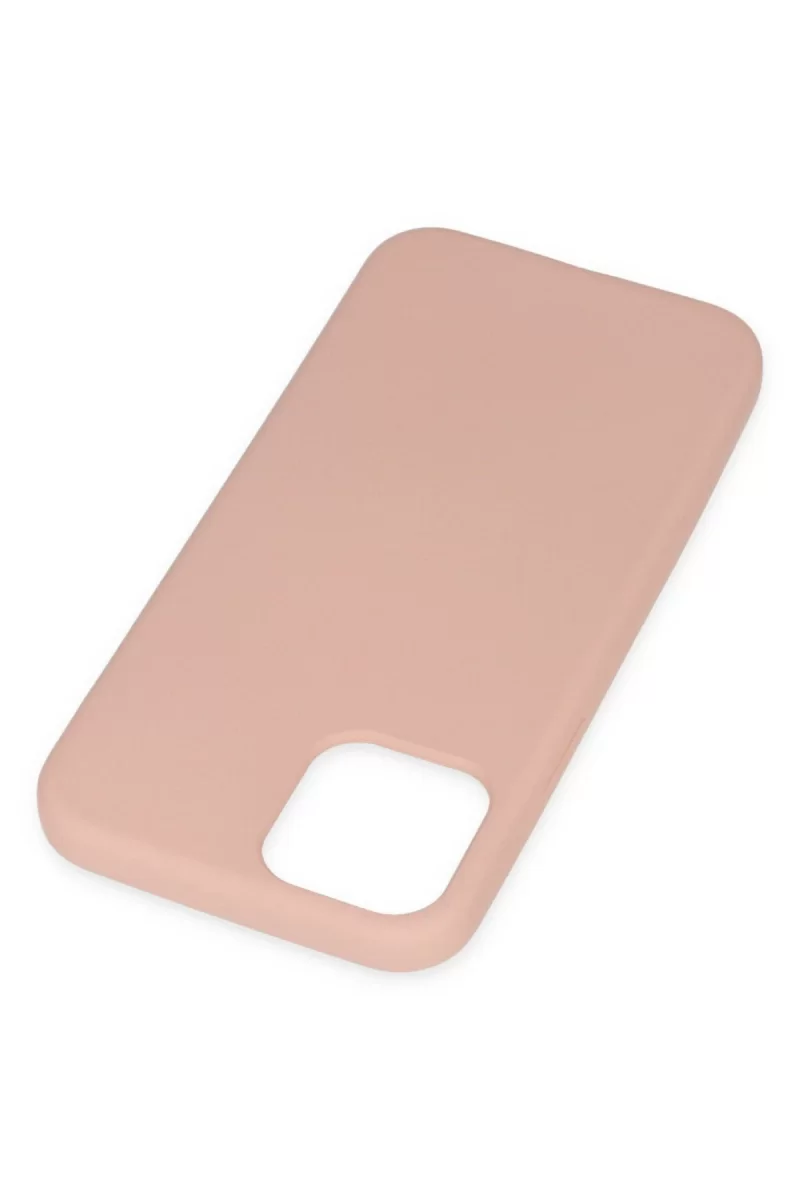 Newface Apple iPhone 11 Pro Max Kılıf Nano içi Kadife Silikon - Pudra