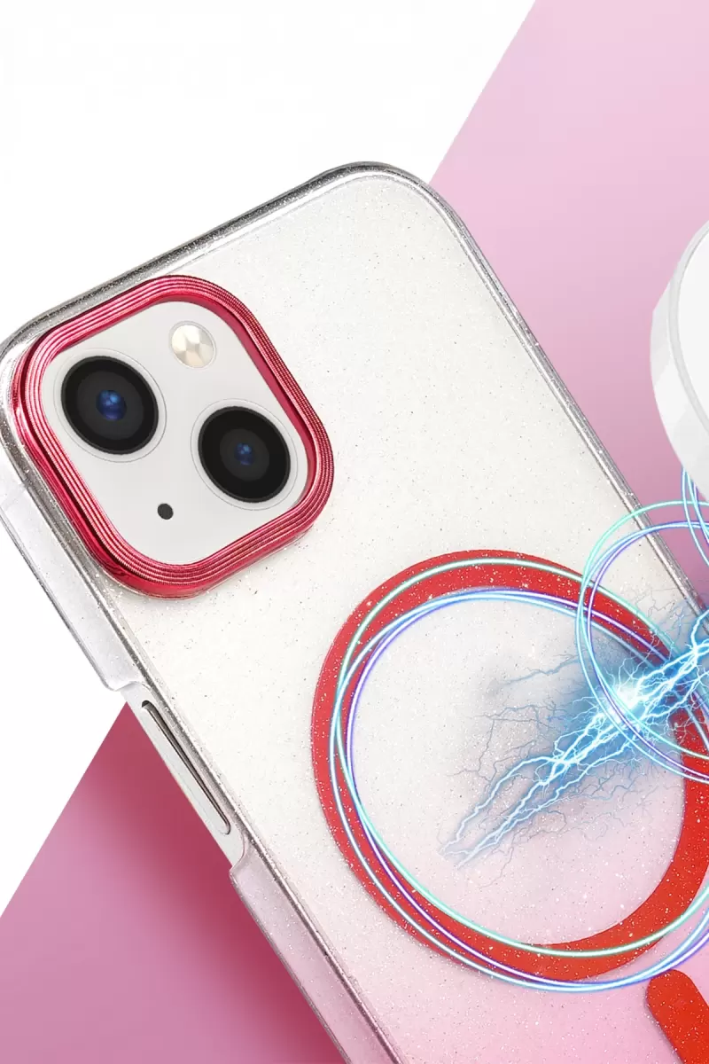 Newface Apple iPhone 15 Plus Glossy Magsafe Kapak - Siyah