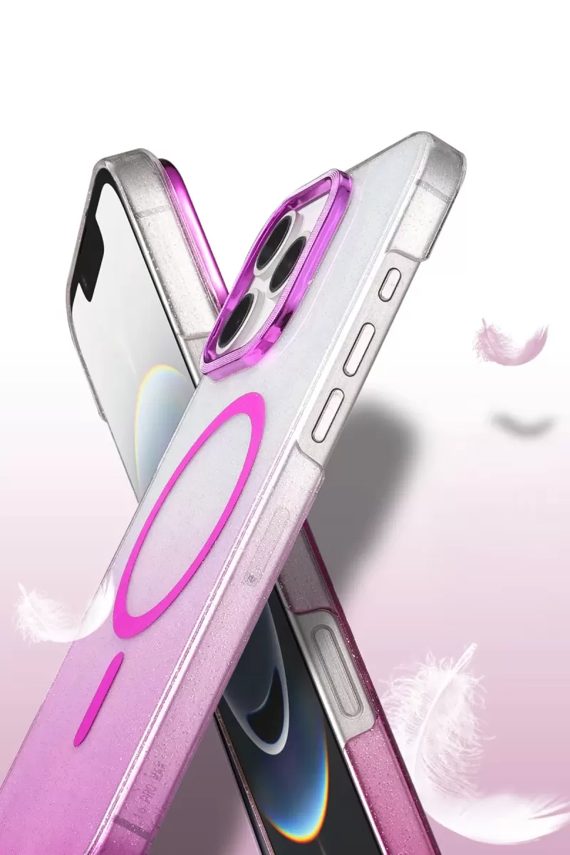 Newface Apple iPhone 16 Pro Glossy Magsafe Kapak - Siyah