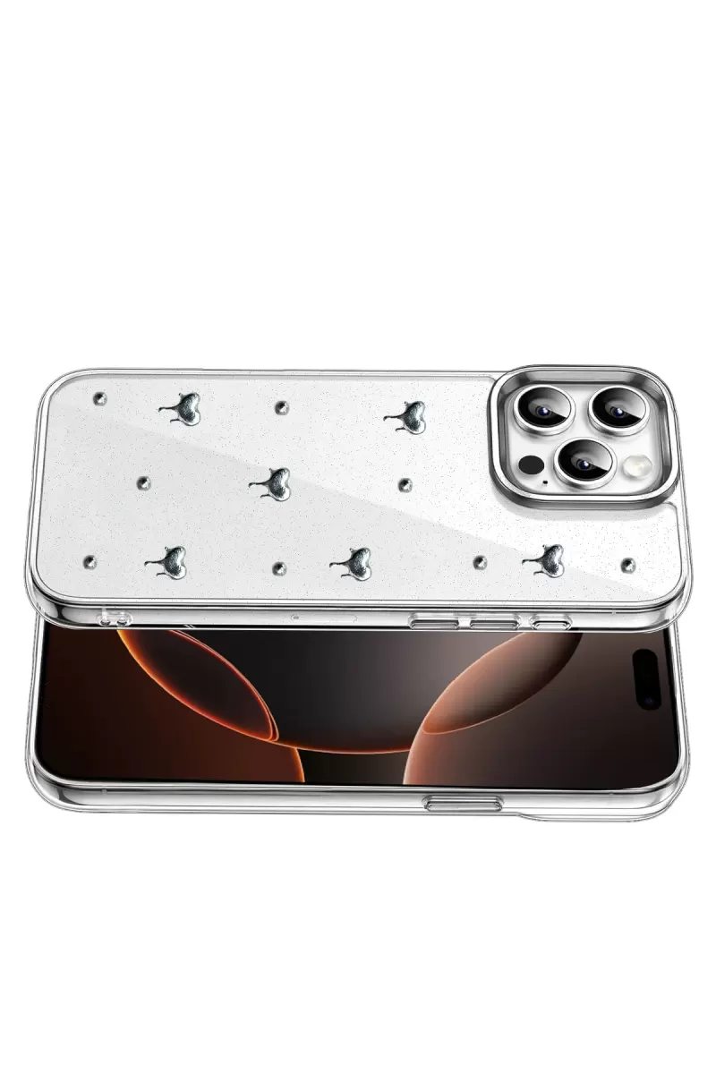 Newface Apple iPhone 14 Pro Max Fiyonk Desenli Kapak - Desen 1