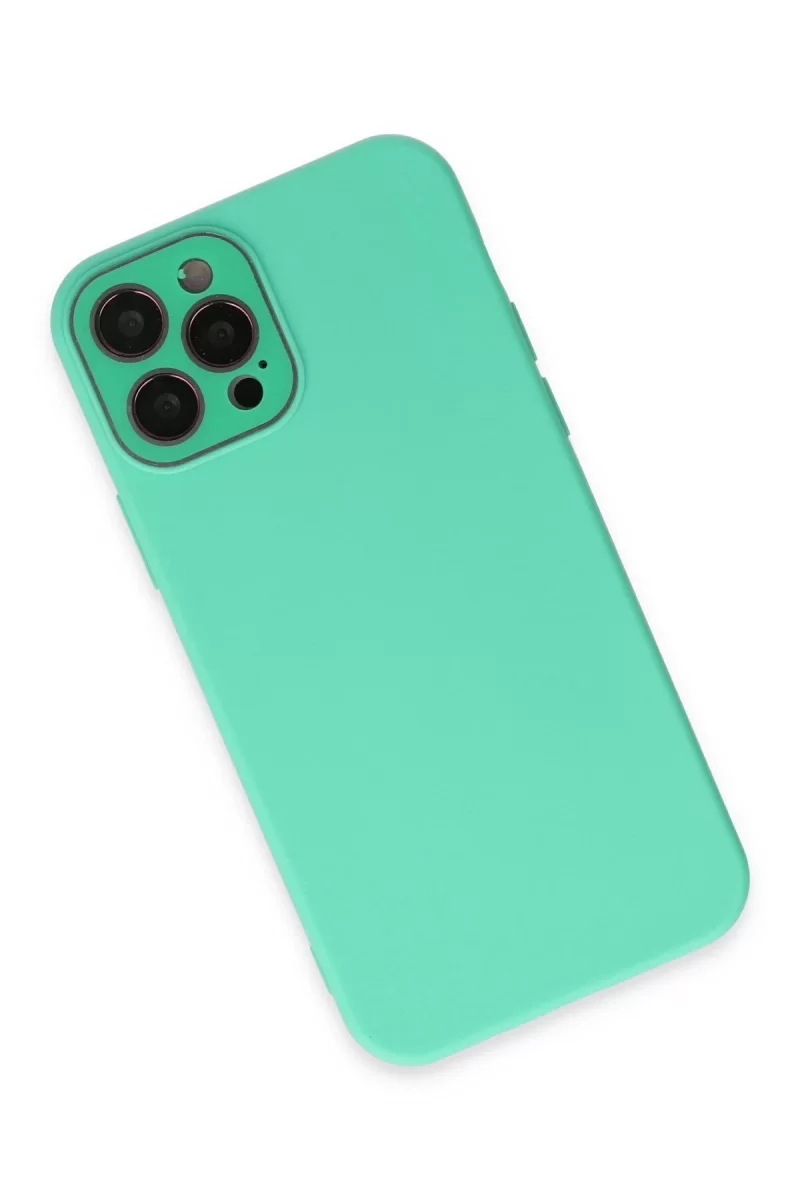 Newface Apple iPhone 12 Pro Kılıf Lansman Glass Kapak - Turkuaz