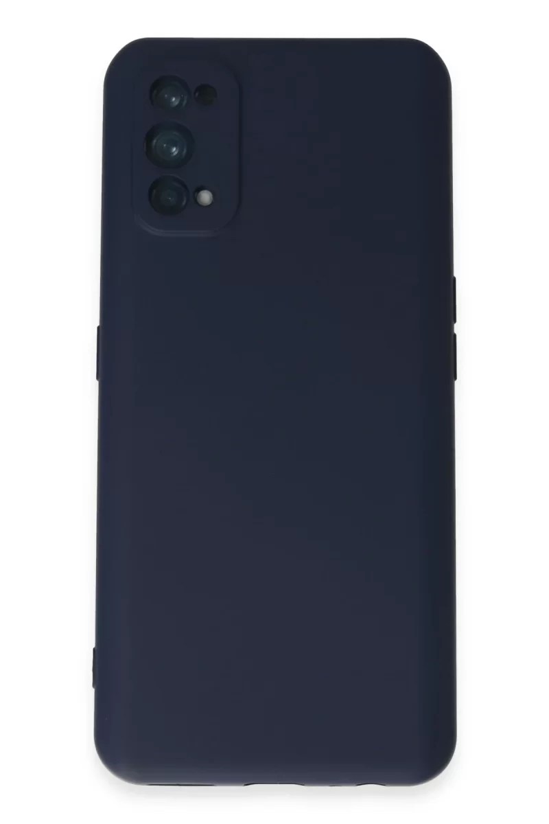 Newface Realme 7 Pro Kılıf Nano içi Kadife Silikon - Lacivert