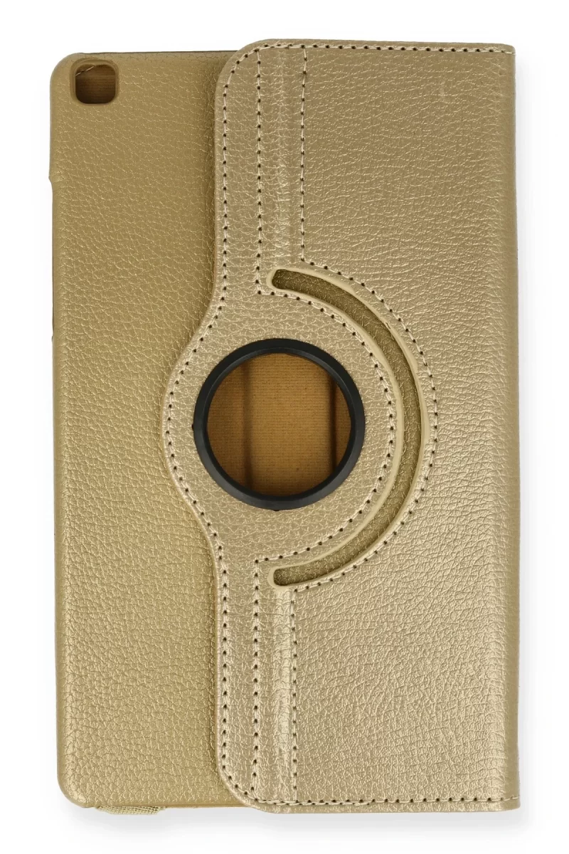 Newface Samsung Galaxy T290 Tab A 8 Kılıf 360 Tablet Deri Kılıf - Gold