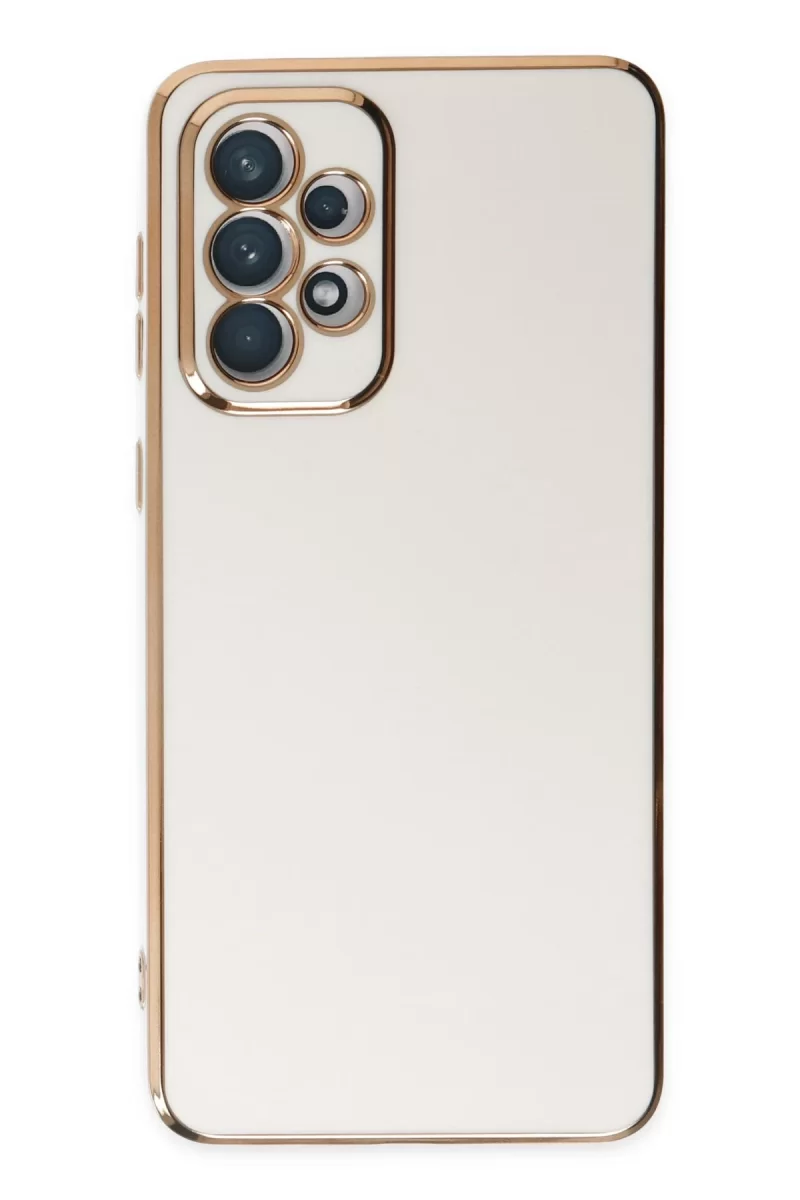 Newface Samsung Galaxy A73 5G Kılıf Volet Silikon - Beyaz
