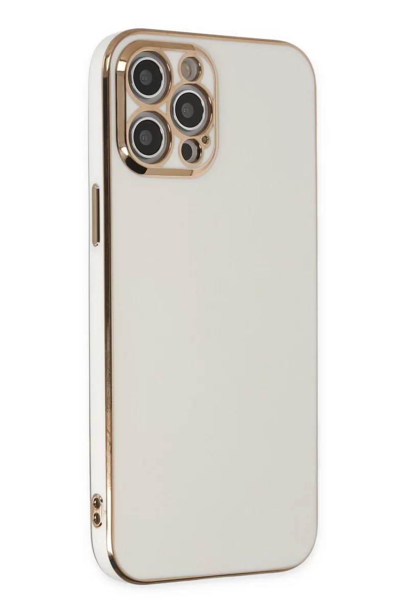 Newface Apple iPhone 12 Pro Kılıf Volet Silikon - Beyaz