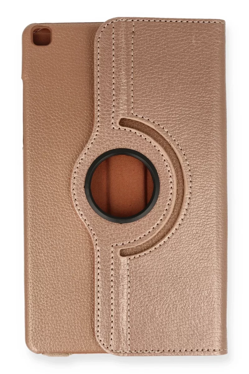 Newface Samsung Galaxy T290 Tab A 8 Kılıf 360 Tablet Deri Kılıf - Rose Gold