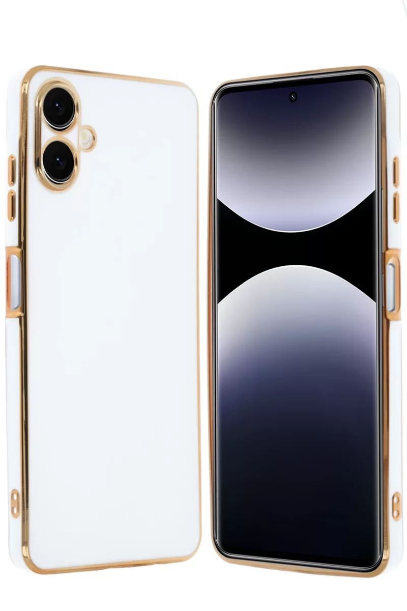 Newface Samsung Galaxy A06 Kılıf Volet Silikon - Beyaz