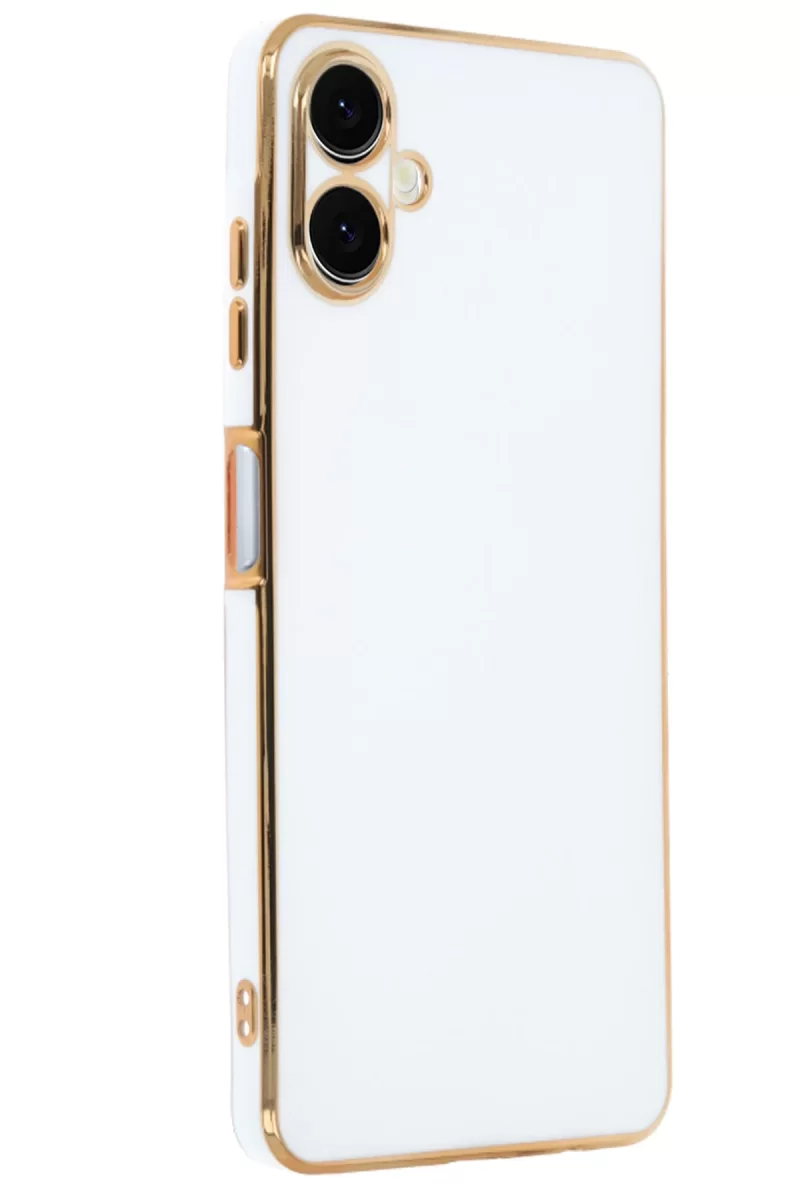 Newface Samsung Galaxy A06 Kılıf Volet Silikon - Beyaz