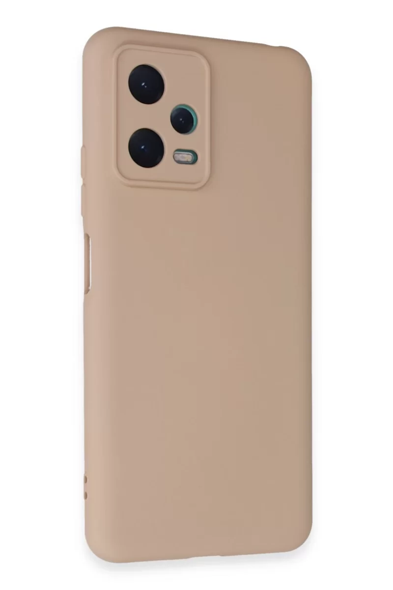 Newface Xiaomi Redmi Note 12 5G Kılıf Nano içi Kadife Silikon - Pudra