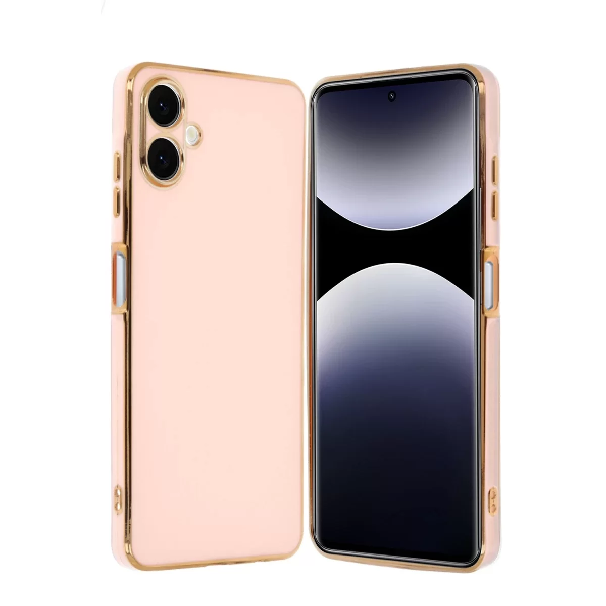 Newface Samsung Galaxy A06 Kılıf Volet Silikon - Pembe
