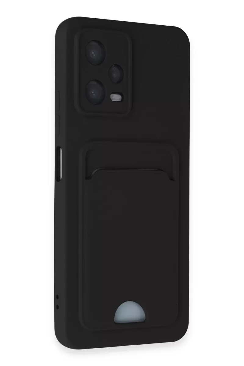 Newface Xiaomi Poco X5 5G Kılıf Kelvin Kartvizitli Silikon - Siyah