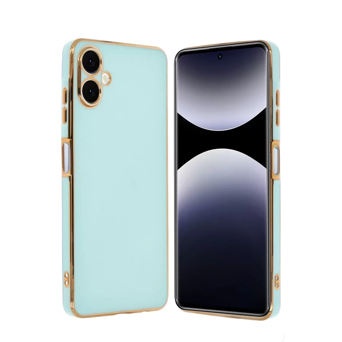 Newface Samsung Galaxy A06 Kılıf Volet Silikon - Açık Yeşil