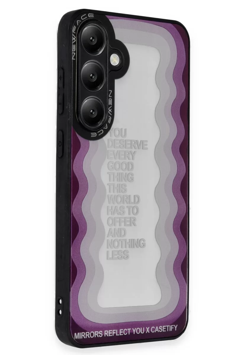 Newface Samsung Galaxy A05S Kılıf Mirror Desenli Kapak - Mirror - 5