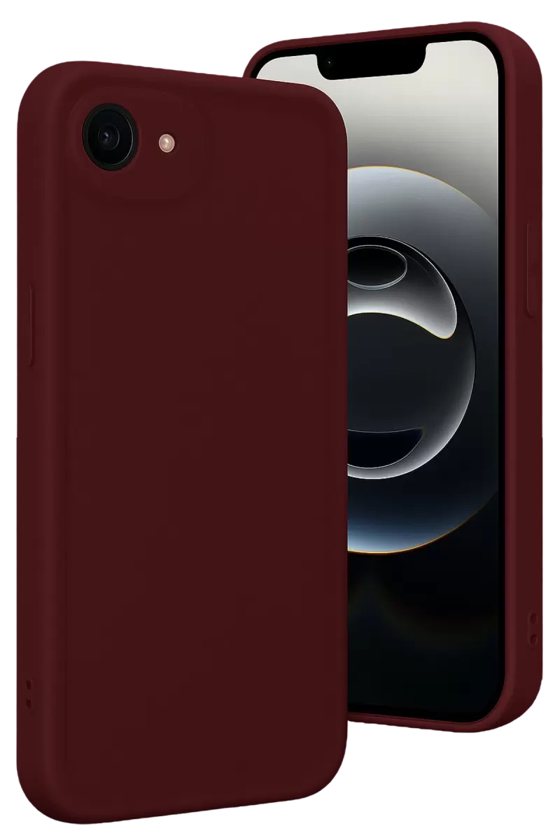 Newface Apple iPhone 16E Kılıf Viera Silikon - Bordo
