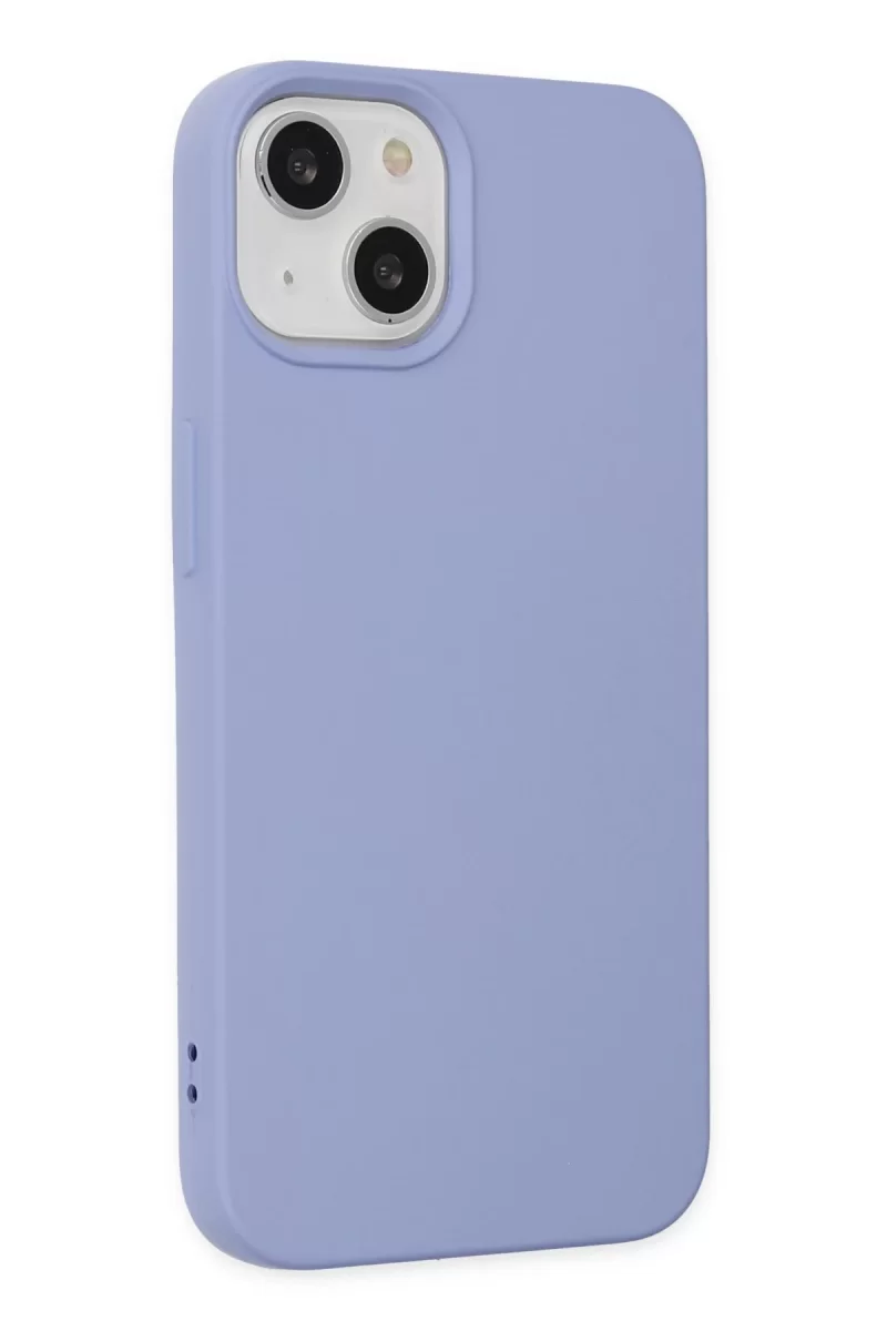 Newface Apple iPhone 14 Plus Kılıf Nano içi Kadife Silikon - Lila