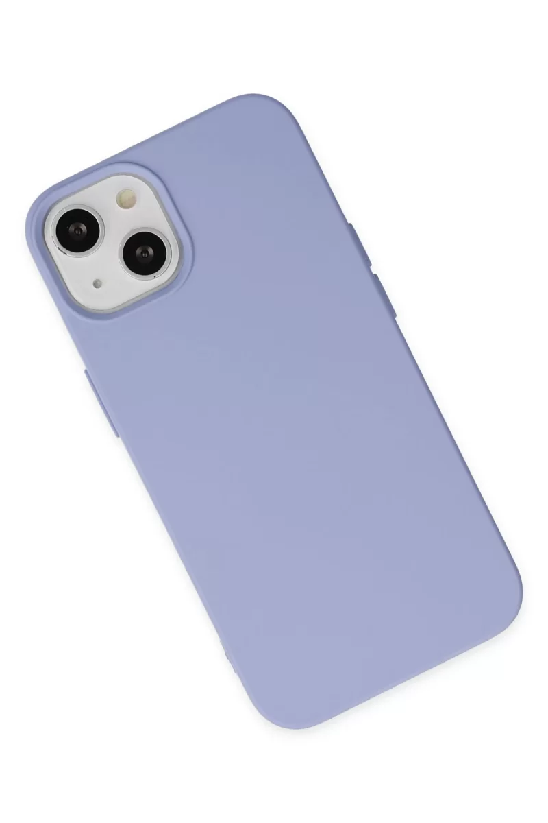 Newface Apple iPhone 14 Plus Kılıf Nano içi Kadife Silikon - Lila