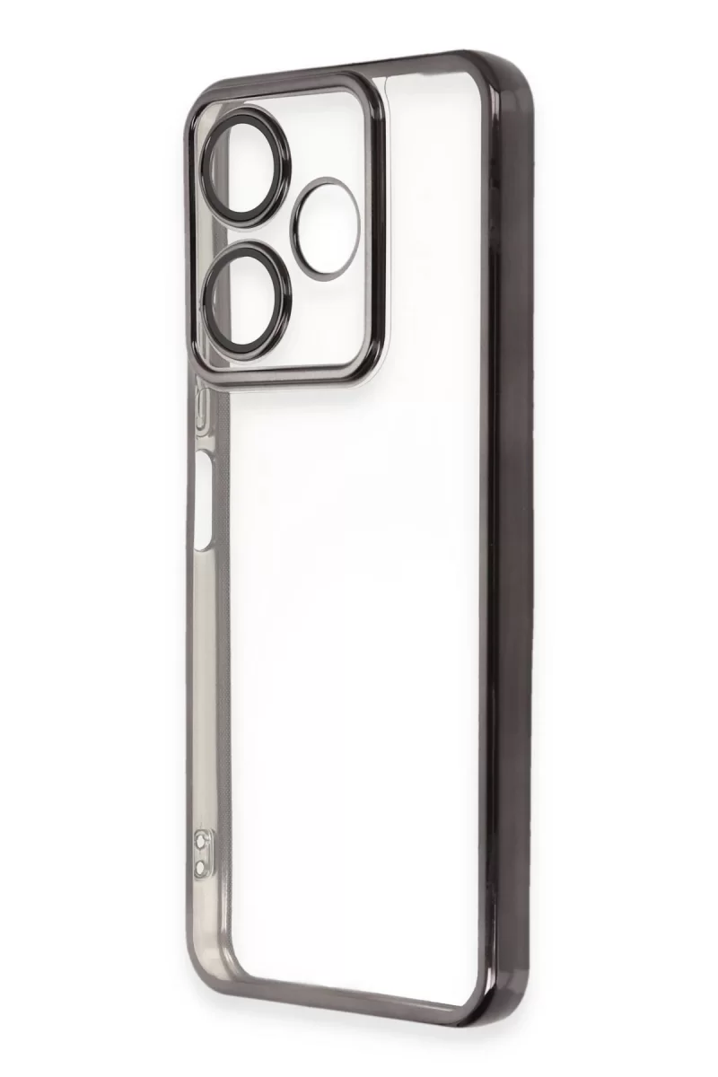 Newface Xiaomi Redmi 13 4G Kılıf Razer Lensli Silikon - Siyah