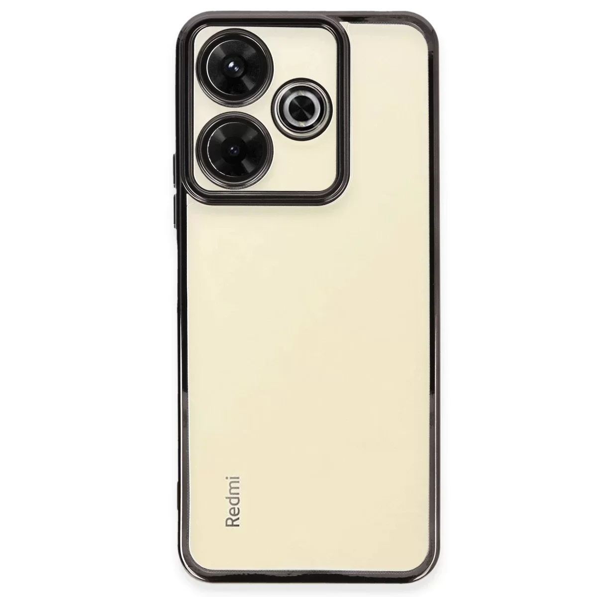 Newface Xiaomi Redmi 13 4G Kılıf Razer Lensli Silikon - Siyah