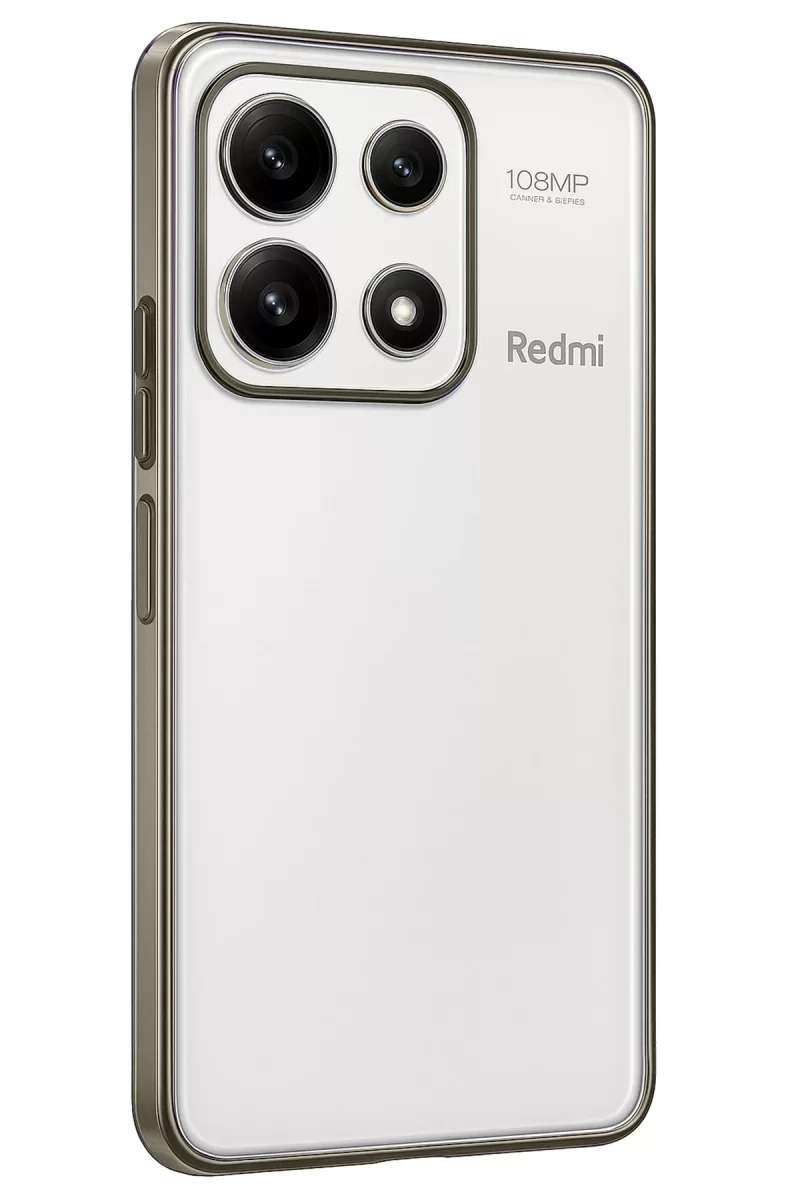 Newface Xiaomi Poco X6 Pro Kılıf Razer Lensli Silikon - Gold