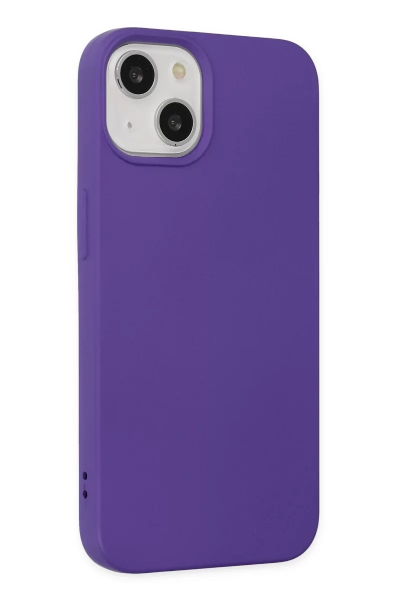 Newface Apple iPhone 14 Plus Kılıf Nano içi Kadife Silikon - Mor